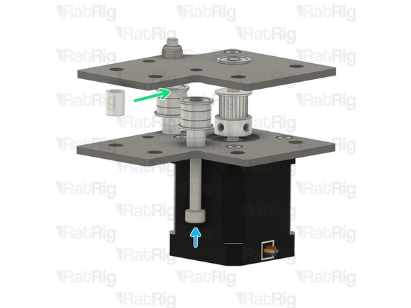 Insert the M5x45 further