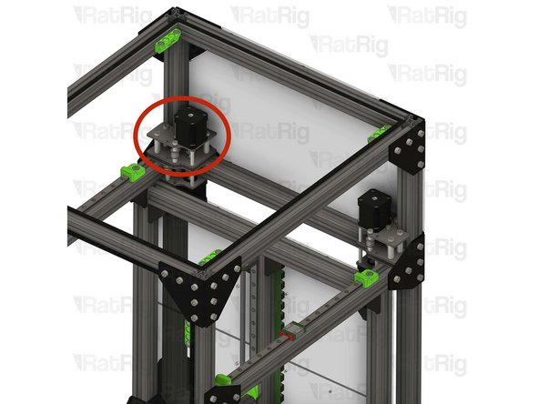 Repeat step 98, through to step 103, to install the left hybrid stepper motor