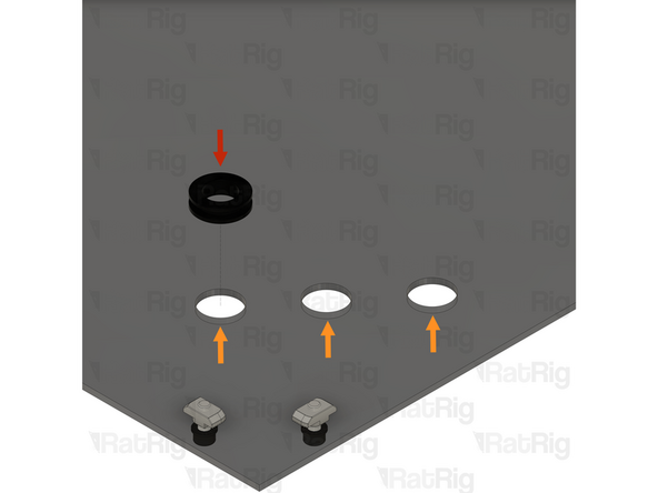 4x Grommet - 18x14x7mm