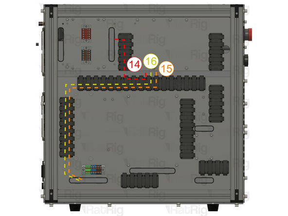 DRIVER SIDE: Connect the white wire to PUL+ , the green wire to DIR+ and the brown wire to DIR-