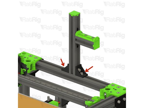 Install the spool holder to the frame where desired. Simply put the spool holder where desired and then fasten the two M6x12 cap head screws.