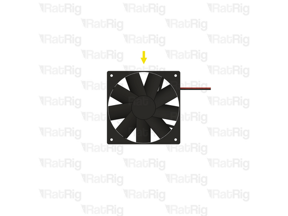 Make sure the panel is oriented as shown, with the large circular hole closest to the top right corner
