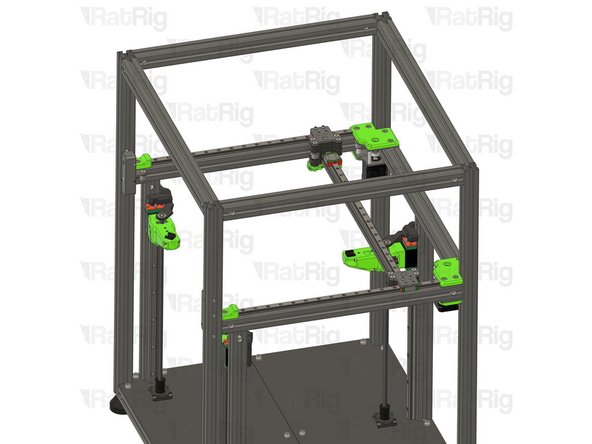 If the Gantry feels hard to push, you can undo the M3x8 Cap Head screws installed on the previous Steps a quarter of a turn, ensuring there is no play between the joiner plates and the linear rail carriages