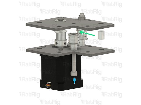 Insert the M5x45 further