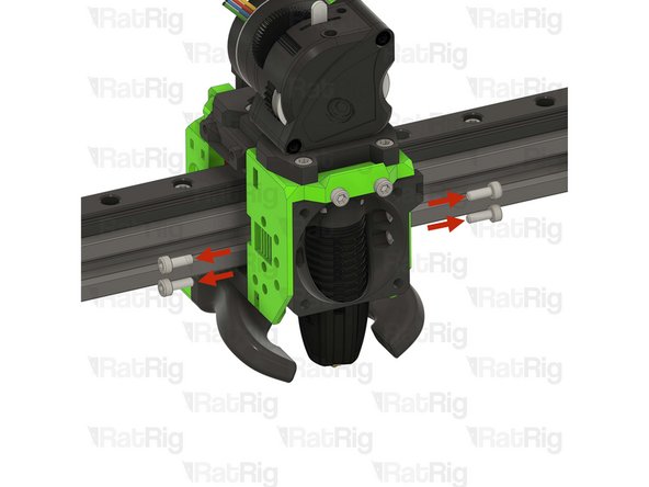 Remove the four marked M3x8 Cap Head Screws