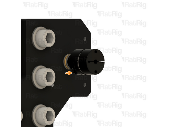 Insert the coupler on to the end of the Y-Axis Lead Screw