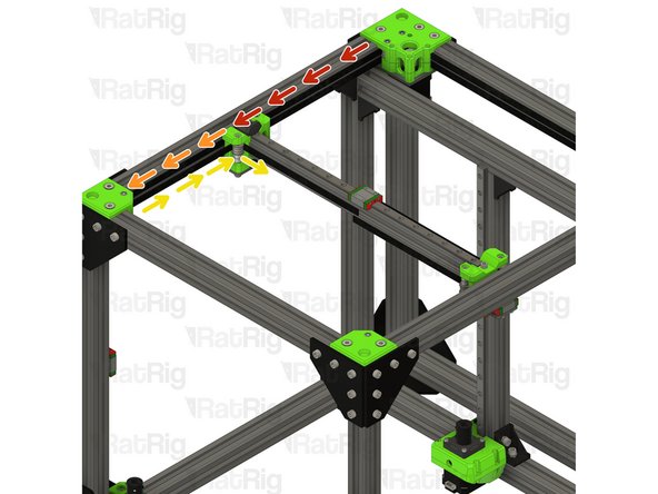 Take the loose end of the top CoreXY belt  on the left hand side:
