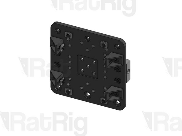 Low Profile Screw M5x8mm. Use them to attach the Cast Corners you set up on the previous step to the carriage.