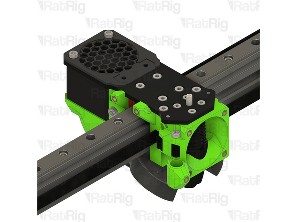 Insert the PTFE tube in to the marked hole and push it until it stops