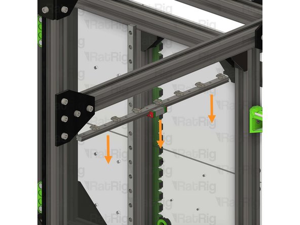 Carefully remove the linear rail