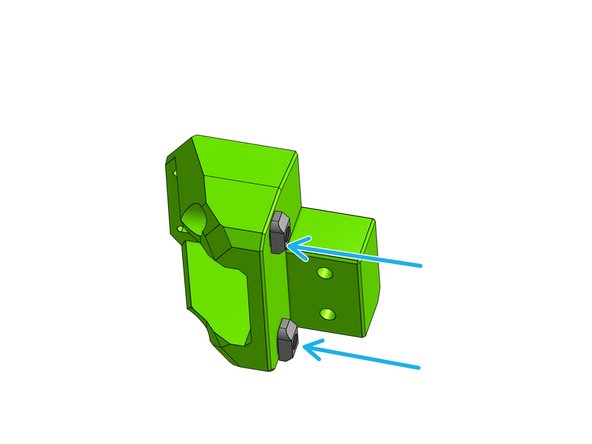 Attach the 3030 M6 T-nuts on the back