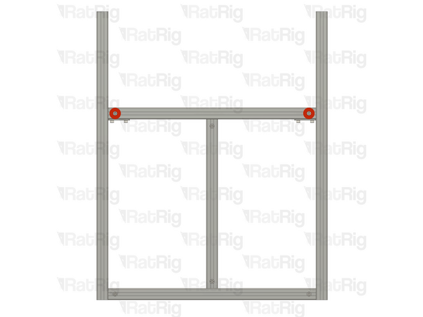 Fully tighten the marked Set Screws to secure the rear extrusion to the frame