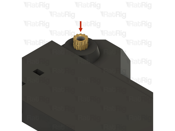These steps show how to install an M3 heat insert into the printed parts