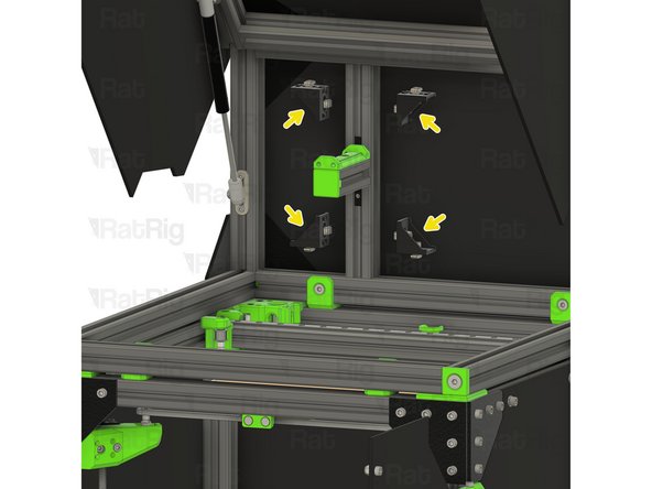 Position the spool holder as shown. The gap should measure around 105 mm.