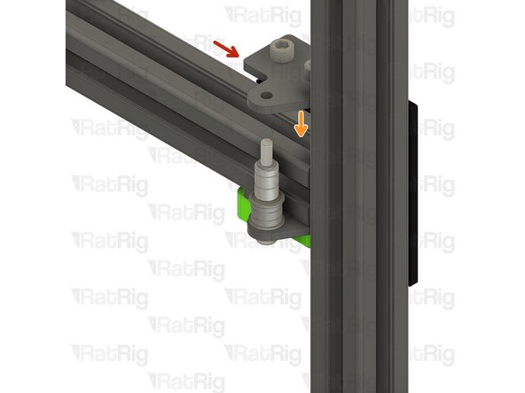 Upper CoreXY idler assembly from Step 3