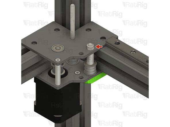Hold the Locking nut with the appropriate size wrench.