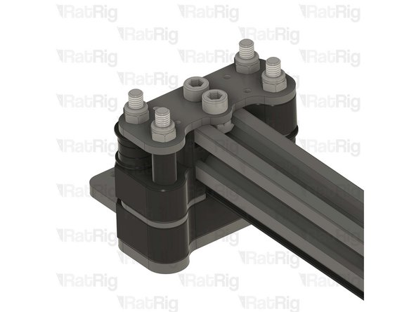 Insert the screws through the plate, and tighten them into the T-nuts within the 2020 extrusion