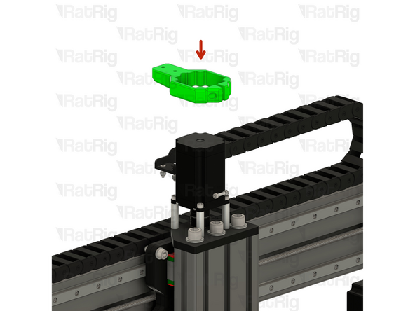 sh_one_motor_x_dragchain_mount Printed Part