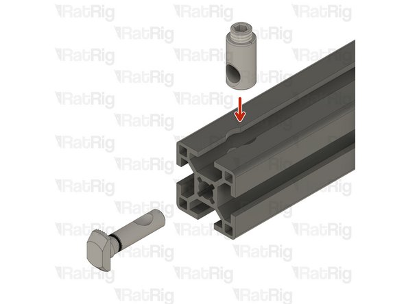 Before inserting the housing and set screw into the extrusions, make sure the housing hole is free from the set screw.