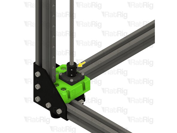 Insert the lead screw fully into the rigid coupler