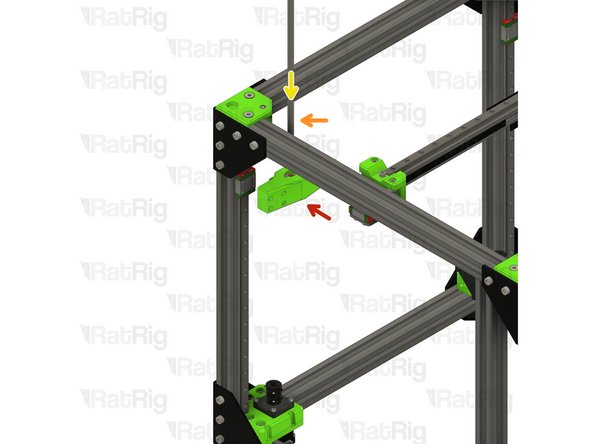 Front right bed arm assembly