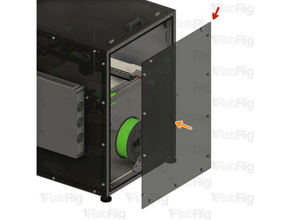 Right enclosure panel from Step 12