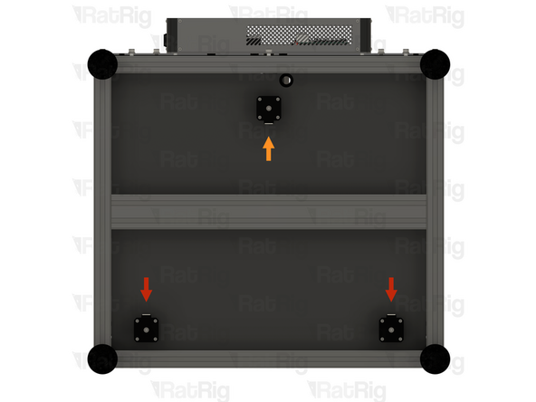 It is recommended to temporarily remove the bed assembly and lay the machine assembly on its front to make installation of the Z-axis stepper cables easier