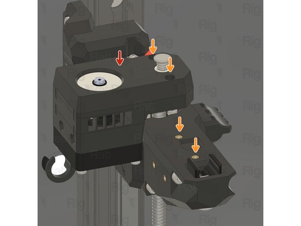 In the following steps, the bed assembly is hidden to better illustrate the VAOC installation. Rat Rig advises removing the bed assembly to provide better access to all fasteners.