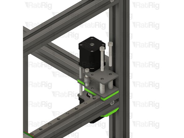 Insert the spacer between the plates and align it with the holes