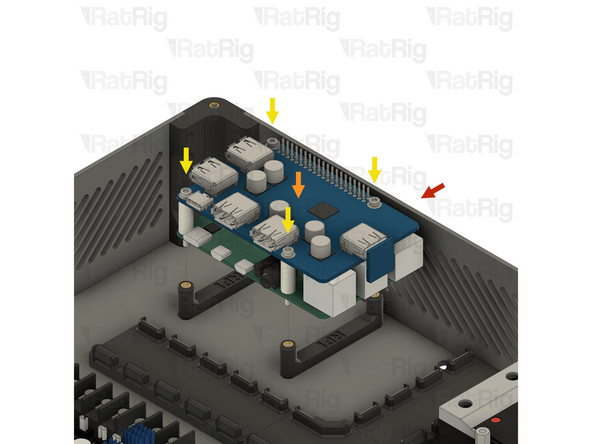 Electronics enclosure assembly from step 48