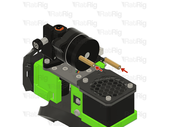 Thread the hex standoffs on to the LDO Orbiter V2 screws.