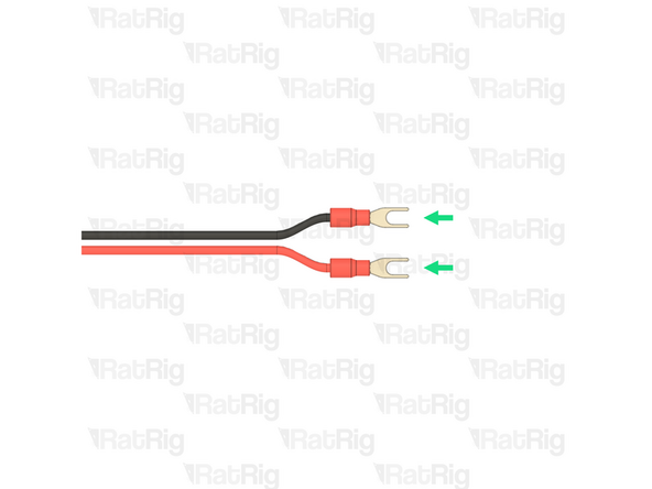 Please note: The wires provided are 1500mm long which is sufficient for a V-Core 4 500. It is possible, though not necessary, to shorten these wires for smaller size builds to assist in cable management