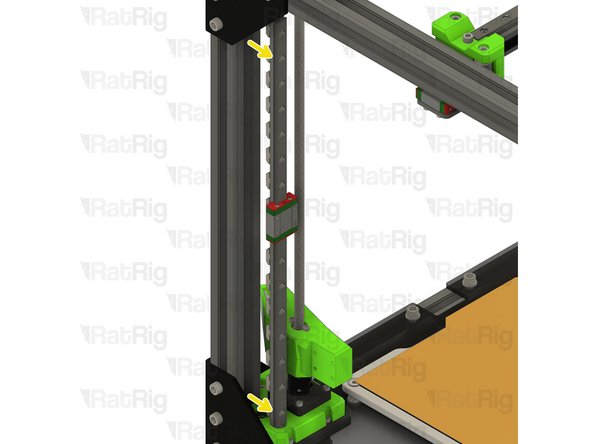 Loosen but do not remove all of the M3x12 screws securing the linear rail to the frame