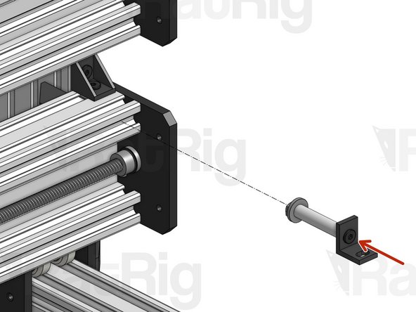 Attach the 2 Cable Tray Mounts at about 10mm from each end of the C-Beam. Tighten the screw while making sure the L bracket doesn't twist.