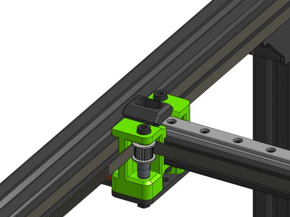 Loosen the Cap Head Screw M5x12 and fasten it back through the X endstop block part