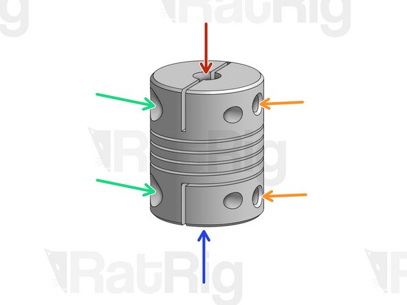 Flexible couplings allow you to connect 2 rods with different diameters while providing some flexibility at the joint.