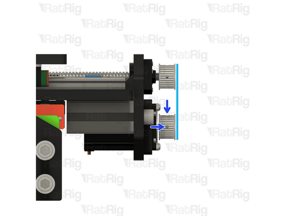 Make sure the stepper motor wiring / connector faces towards the back of the X-axis gantry