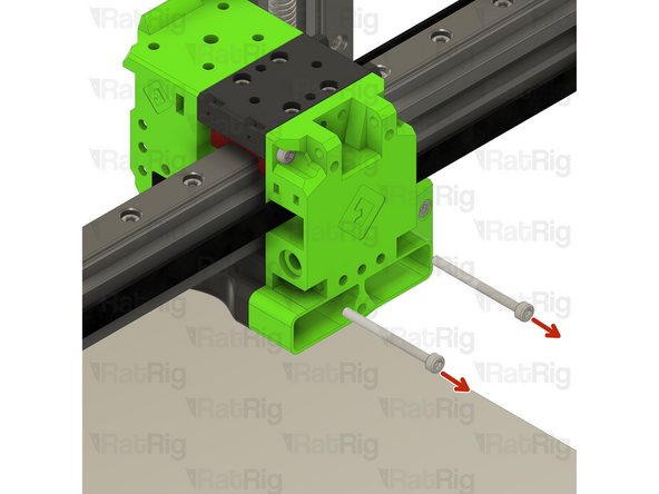 Remove the two M3x35 Cap Head Screws