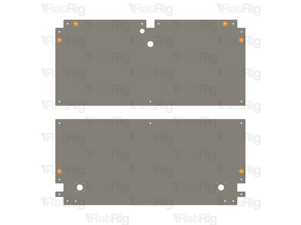 Please note: The base plates for both the V-Core 4.0 400 and V-Core 4.0 500 have six additional mounting holes which are not used in the default kit