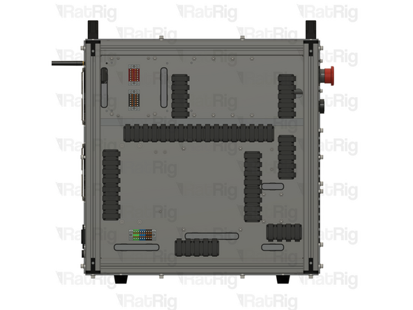 Insert the wires from the start button into the panel hole.