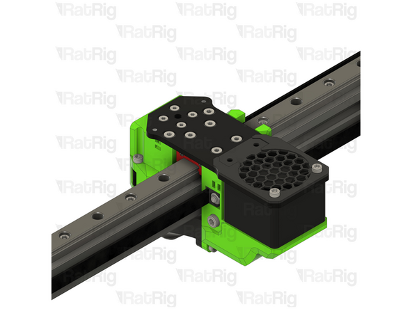 Tighten the M4x40 Cap Head just enough to hold the M4 Nylon Locking Hex Nut