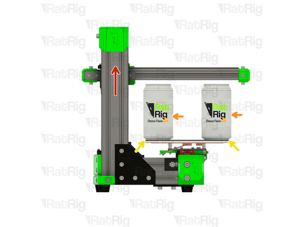 Rotate the lead screw to lift the X-axis