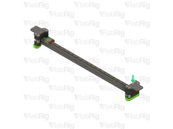 Insert the screws through the printed part and tighten them to the plate