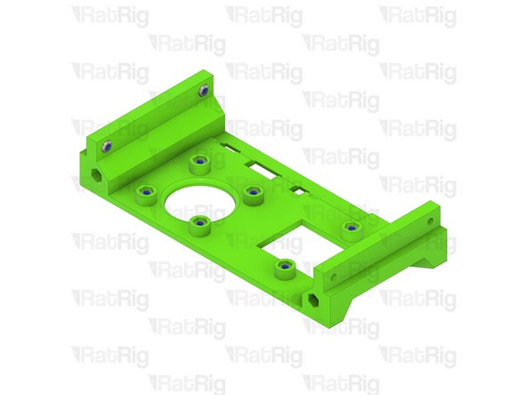Insert an M3 nylon locking nut into each of the ten positions shown