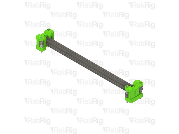 Install one 2020 Square T-Nut into the top slot on each end of the 2020 extrusion