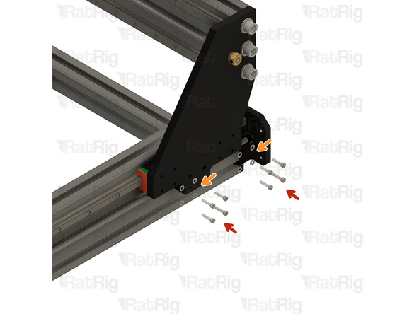 At least one other person should continue to support the X-axis gantry during this step