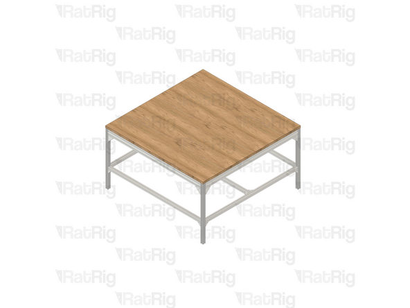 The table top is not included in the kit, you will have to source it locally. It is recommended to use a table top with a thickness no less than 20mm. The required dimensions are as follows: