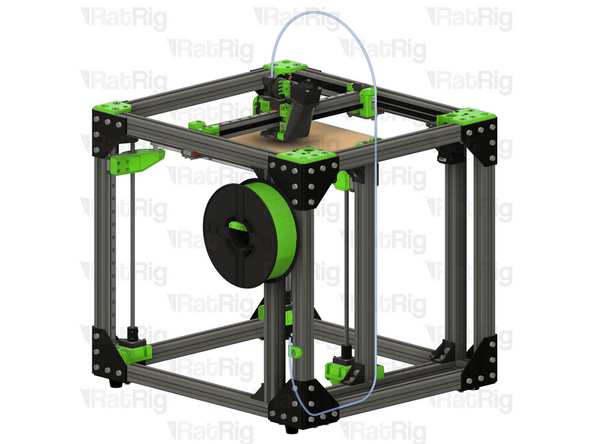 It is recommended to route the PTFE filament guide as shown