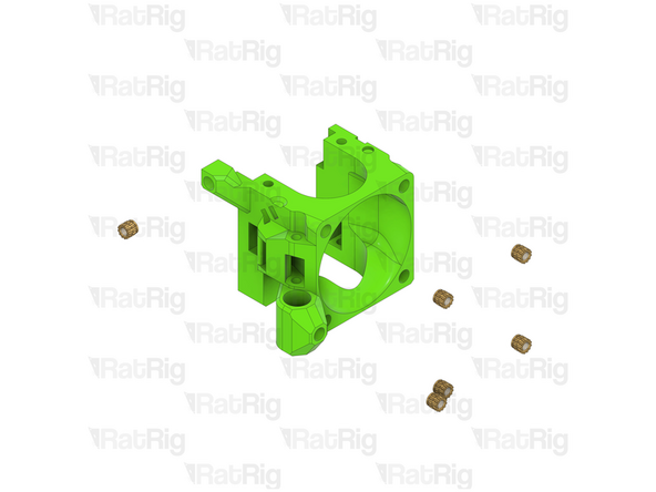1x Rat Rig toolhead_beta2 front printed part
