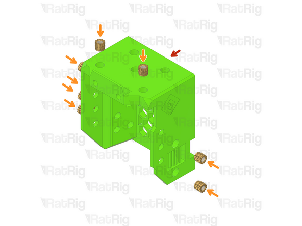 If you are using EVA with hex nuts skip to Step 10